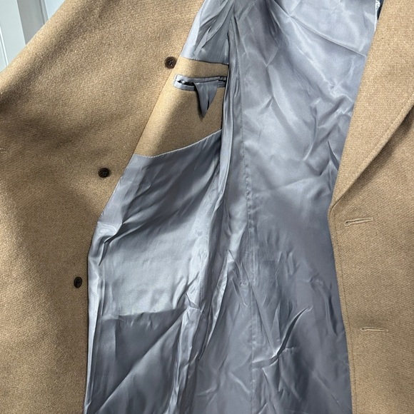 Express Women’s Trench Coat Wool Blend Camel Color Water Resistant size XS. NWT. - Picture 11 of 12